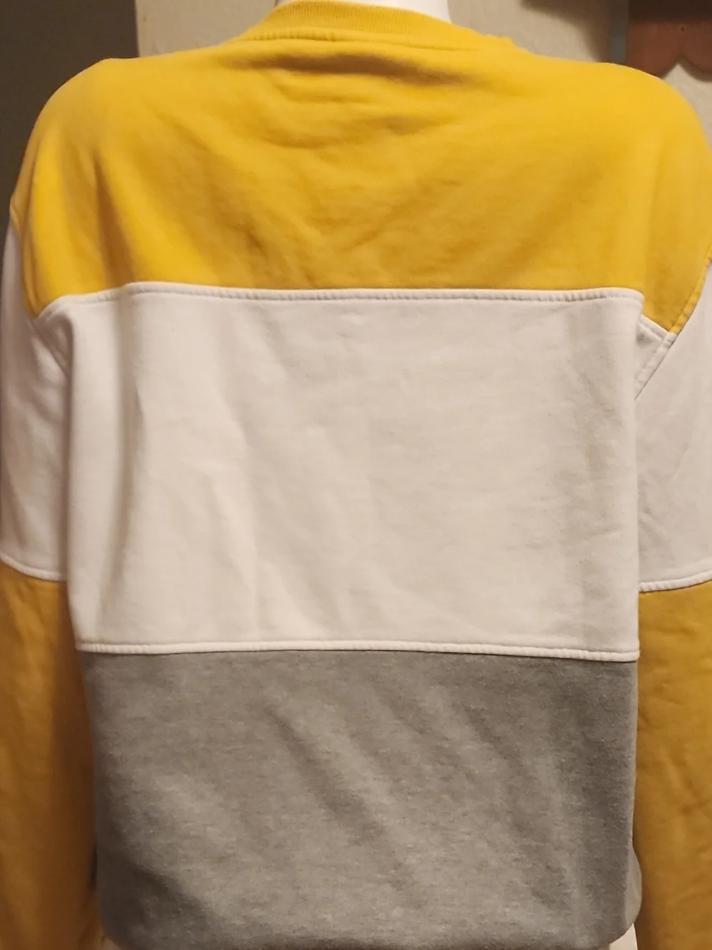 Universal Studios Hufflepuff Colorblock Crewneck Sweatshirt L